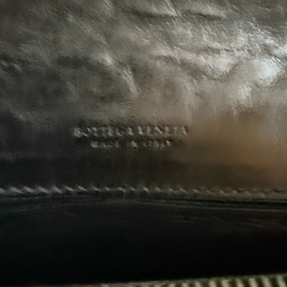 Bottega Veneta Black Woven Leather Wallet